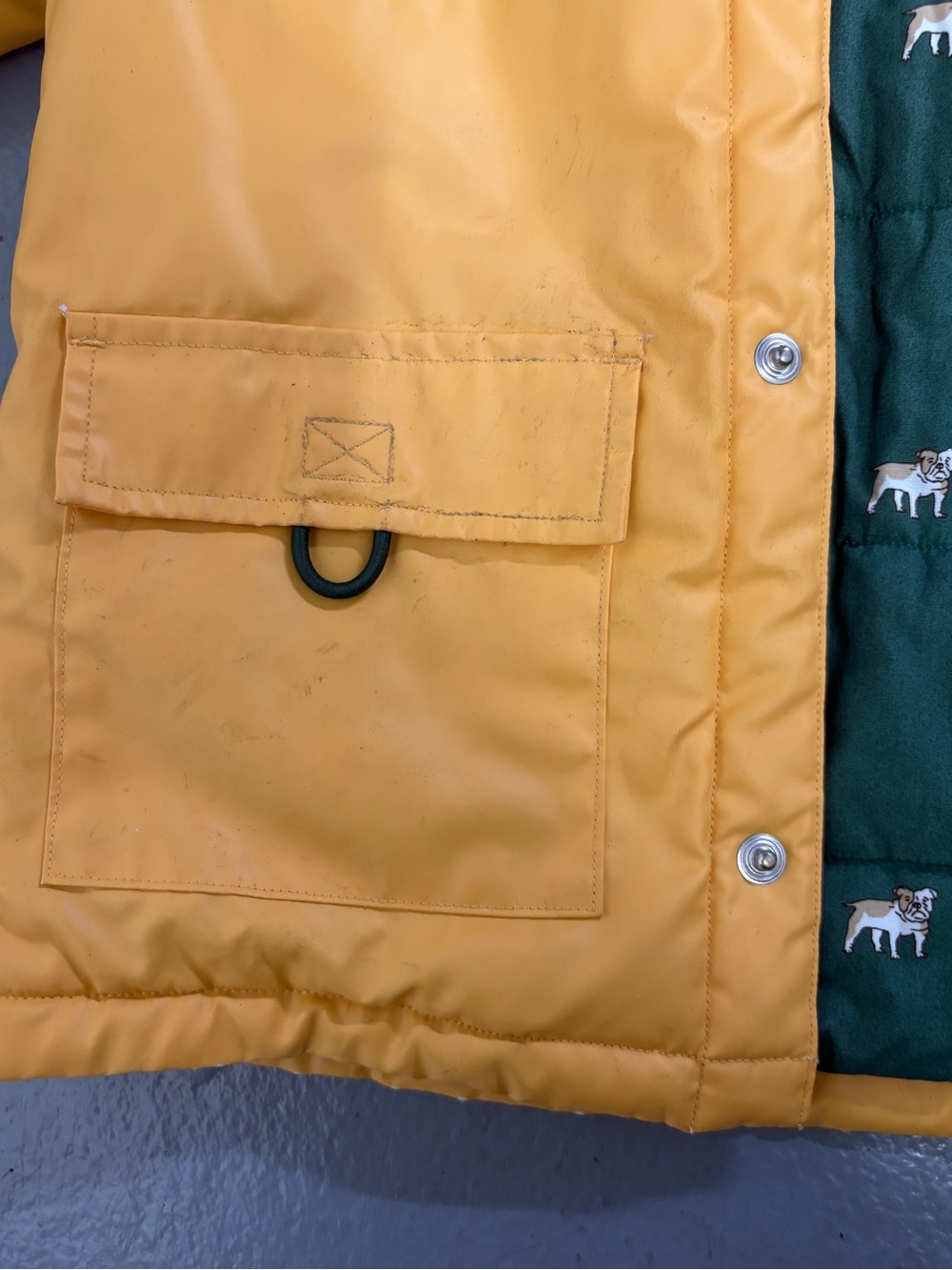 Janie and Jack Classic Yellow puffer Raincoat 12-24 months - Picture 5 of 6